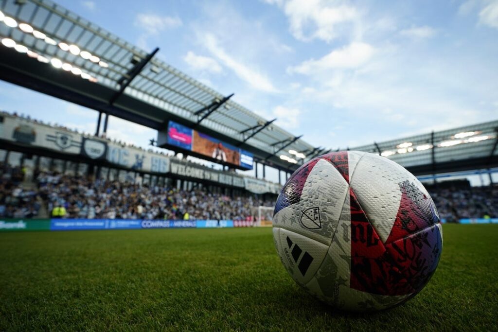 mls soccer balls general view