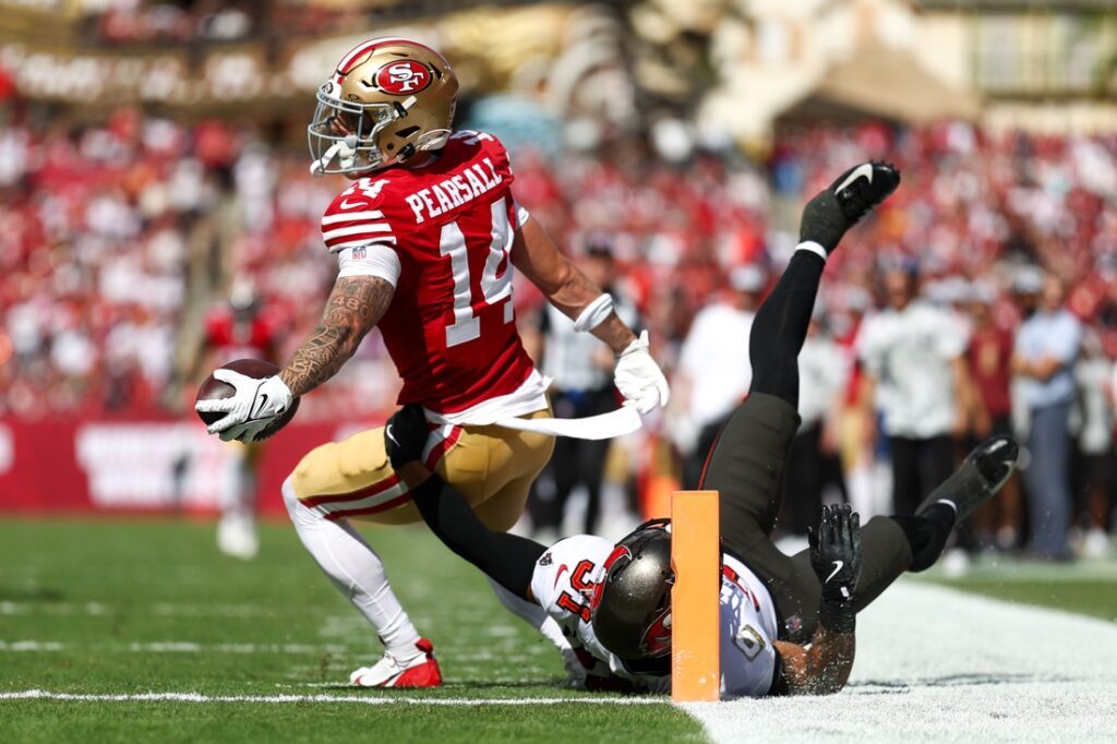 49ers, Buccaneers Pearsall