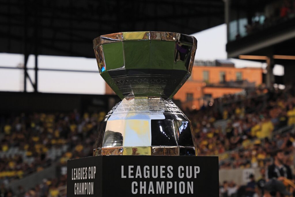 Leagues Cup trophy Crew