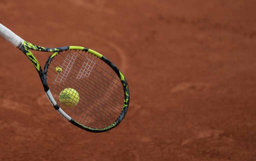 tennis racket and ball