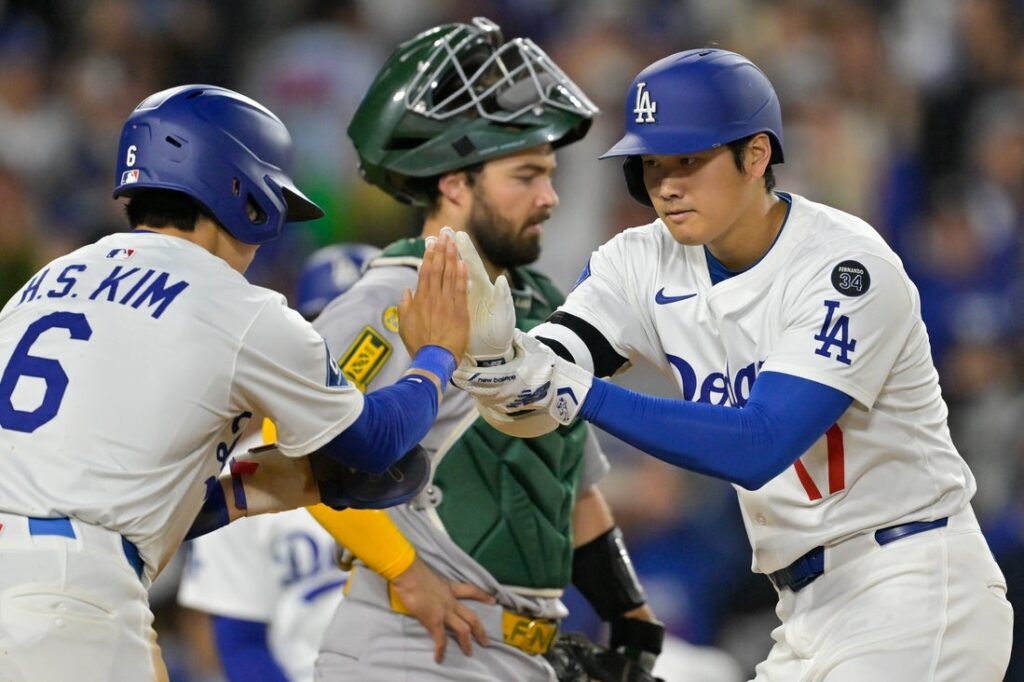 Athletics, Dodgers