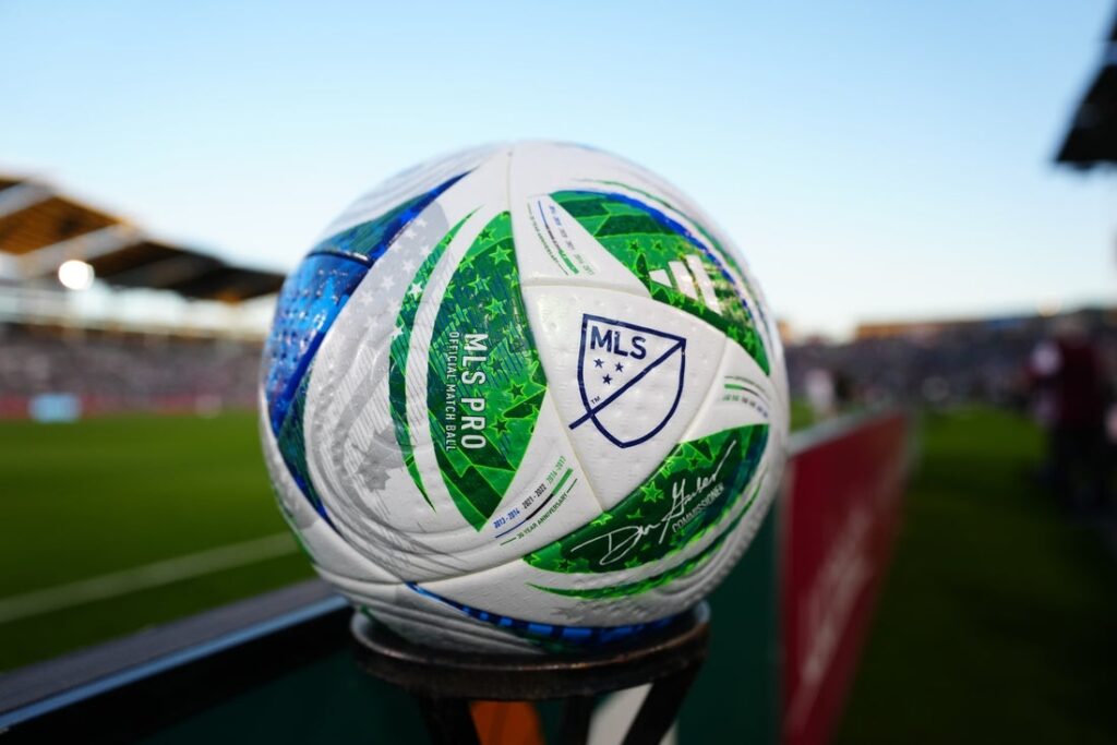 mls soccer ball general view
