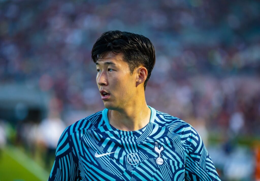 Jul 28, 2018; Pasadena, CA, USA; Tottenham Hotspur forward Son Heung-Min