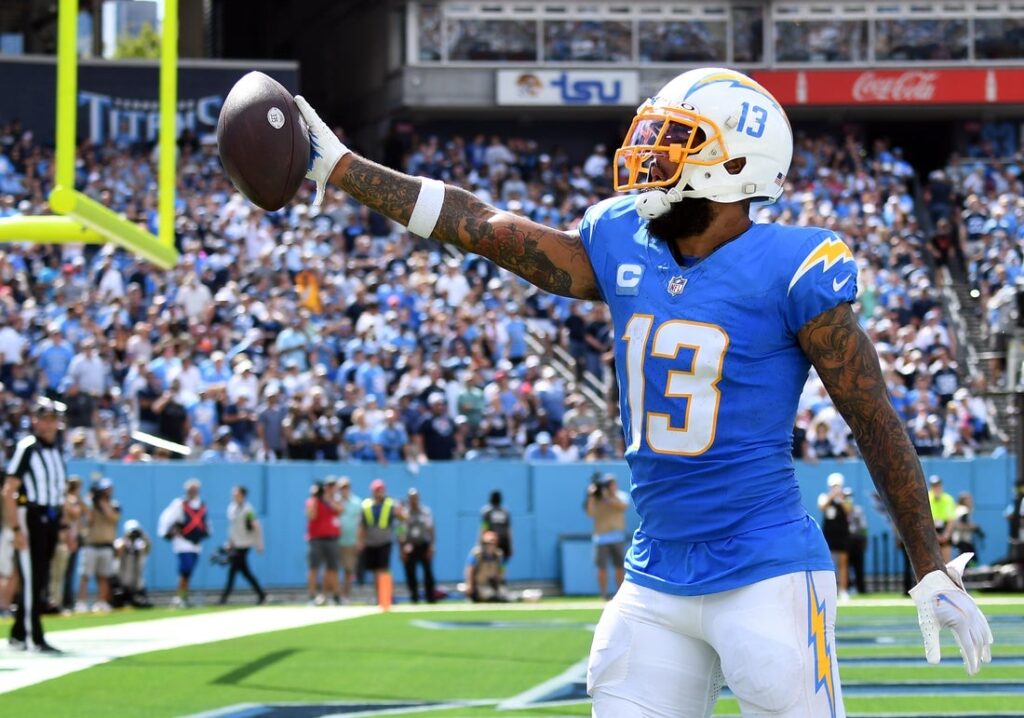 keenan allen chargers celebrate