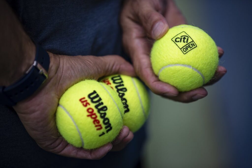 tennis balls general view