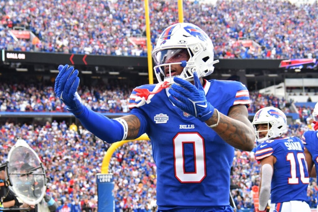keon coleman react bills