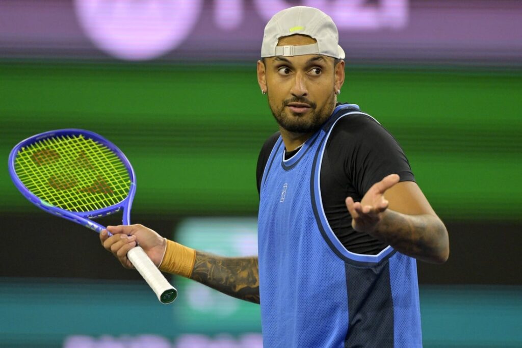 kyrgios react