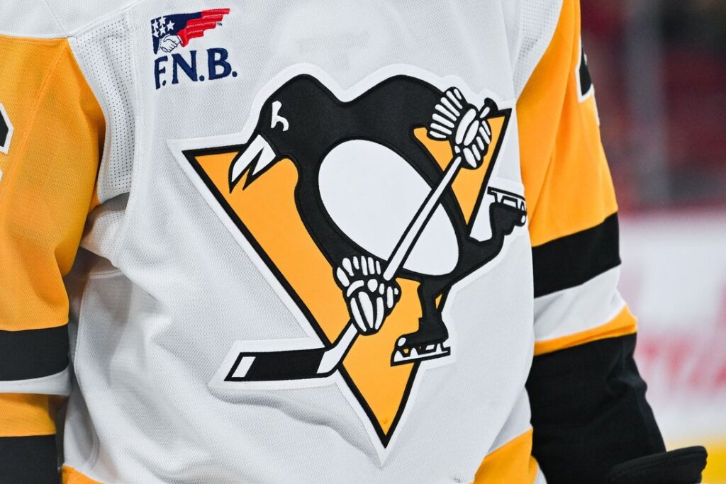 View of a Pittsburgh Penguins logo