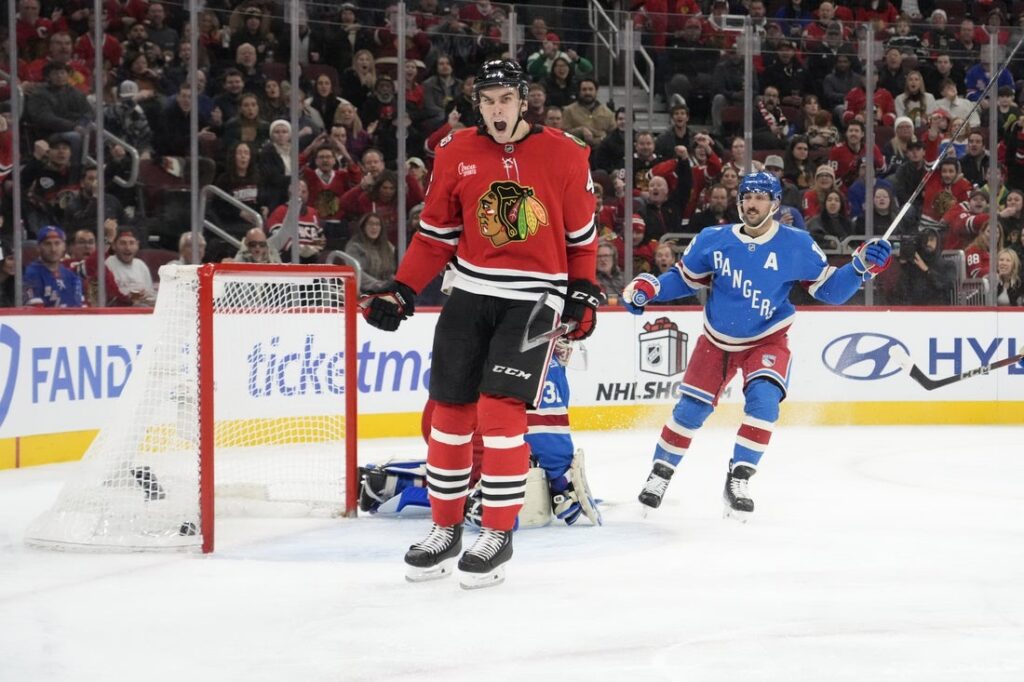 blackhawks, rangers