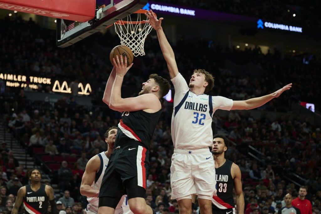 Deni Avdija just misses triple-double as Blazers nip Mavs - Field